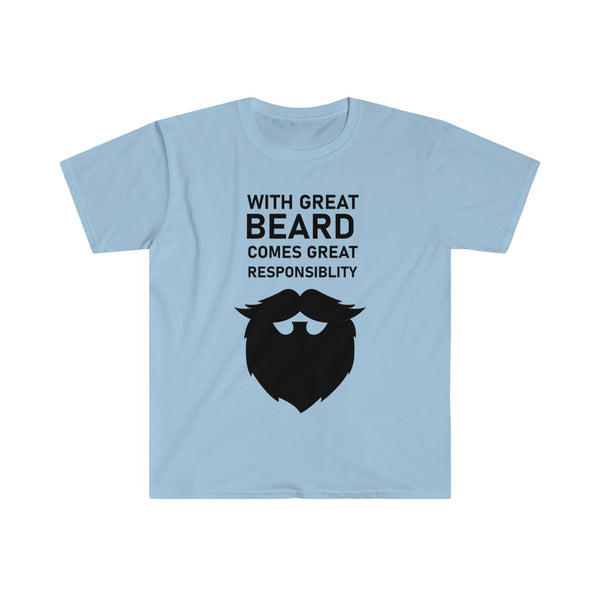 With Great Beard Comes Great Responsibility-T-Shirt for Men - Canadian Fox