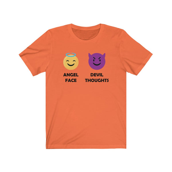 Angel Face, Devil Thoughts-T-Shirt for Women - Canadian Fox