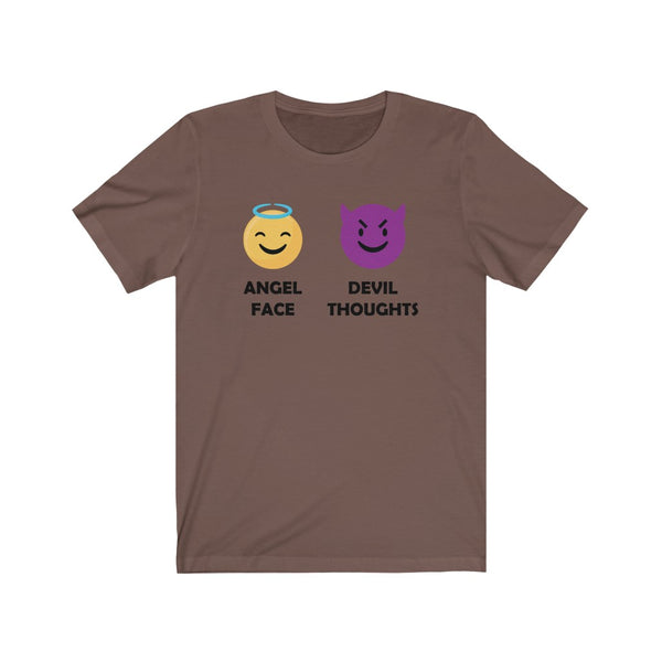 Angel Face, Devil Thoughts-T-Shirt for Women - Canadian Fox