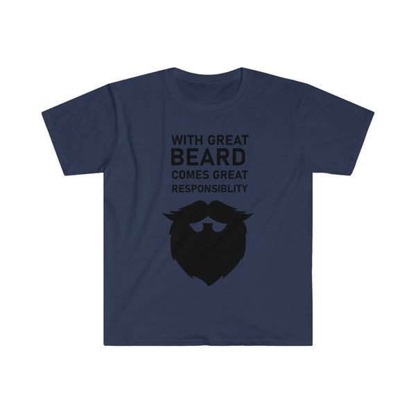 With Great Beard Comes Great Responsibility-T-Shirt for Men - Canadian Fox