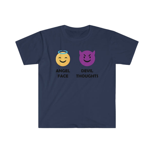 Angel Face, Devil Thoughts-T-Shirt for Men - Canadian Fox