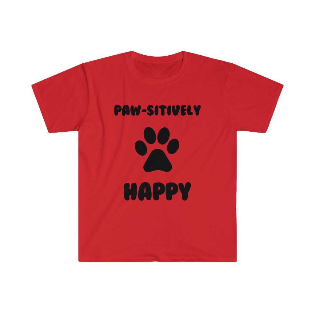 Paw-sitively Happy-T-Shirt for Men - Canadian Fox