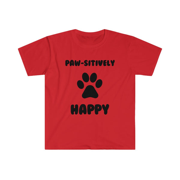 Paw-sitively Happy-T-Shirt for Men - Canadian Fox