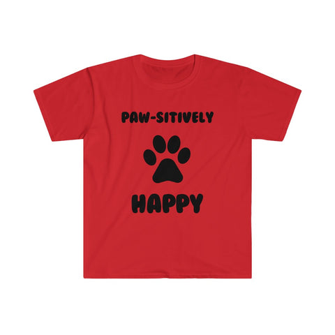 Paw-sitively Happy-T-Shirt for Men - Canadian Fox