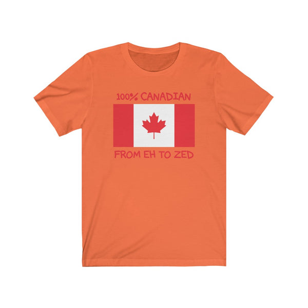 100% Canadian, From Eh To Zed-T-Shirt for Women - Canadian Fox