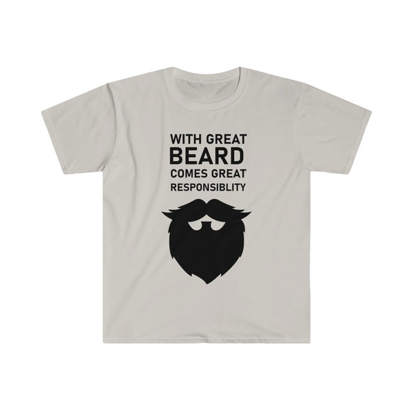 With Great Beard Comes Great Responsibility-T-Shirt for Men - Canadian Fox