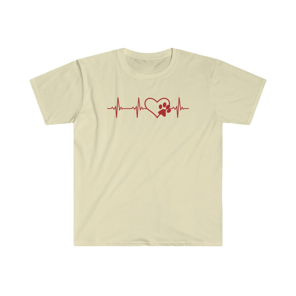 Paws Heartbeat-T-Shirt for Men - Canadian Fox