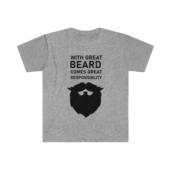 With Great Beard Comes Great Responsibility-T-Shirt for Men - Canadian Fox