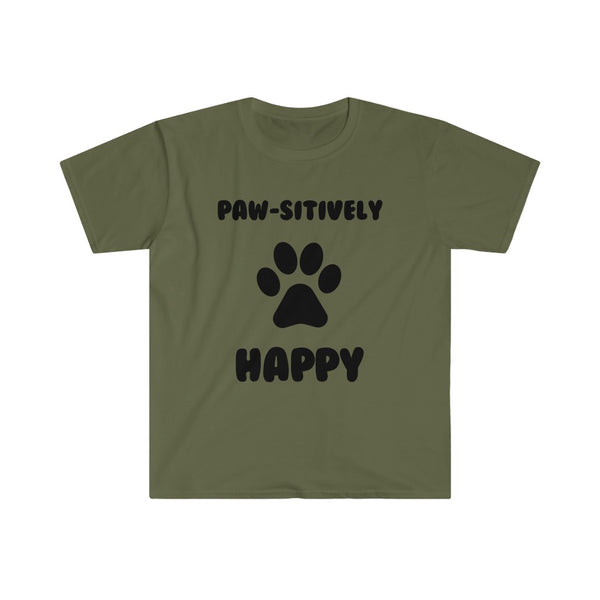 Paw-sitively Happy-T-Shirt for Men - Canadian Fox