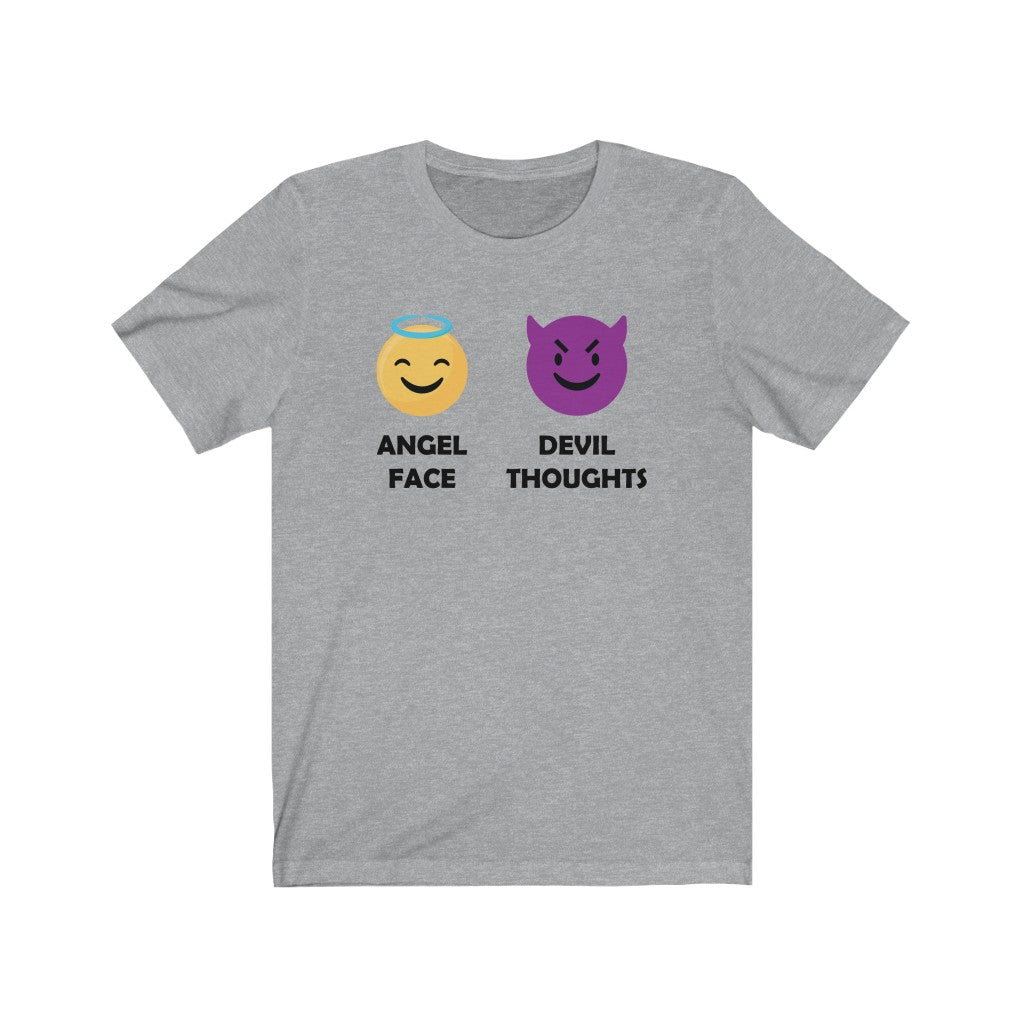 Angel Face, Devil Thoughts-T-Shirt for Women - Canadian Fox
