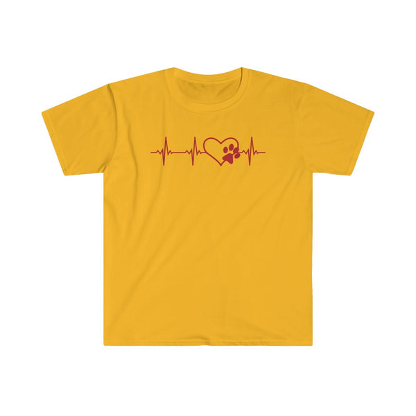 Paws Heartbeat-T-Shirt for Men - Canadian Fox