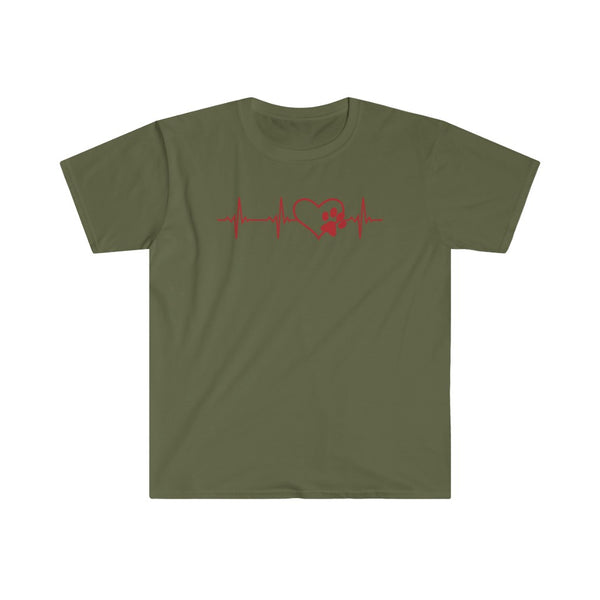 Paws Heartbeat-T-Shirt for Men - Canadian Fox