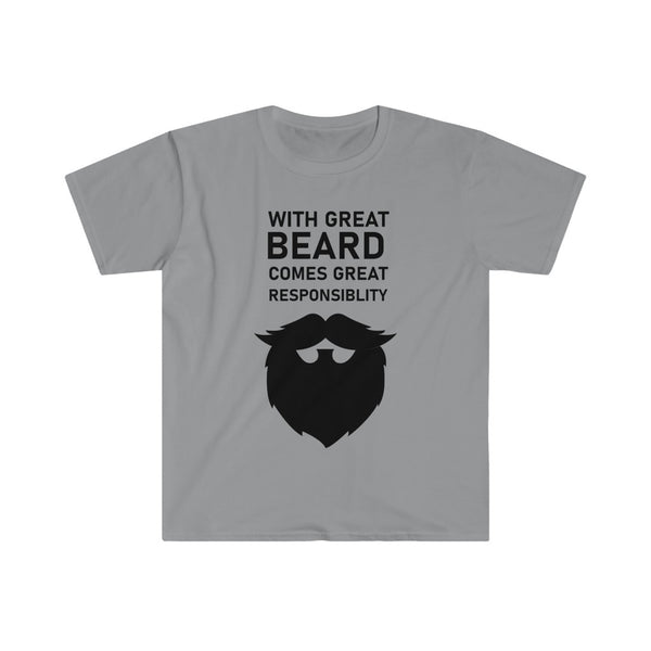 With Great Beard Comes Great Responsibility-T-Shirt for Men - Canadian Fox