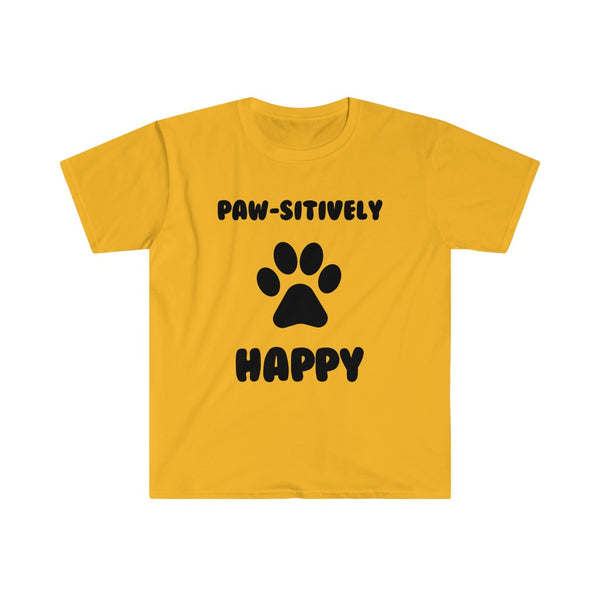 Paw-sitively Happy-T-Shirt for Men - Canadian Fox