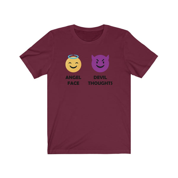Angel Face, Devil Thoughts-T-Shirt for Women - Canadian Fox