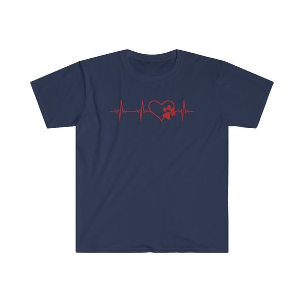 Paws Heartbeat-T-Shirt for Men - Canadian Fox