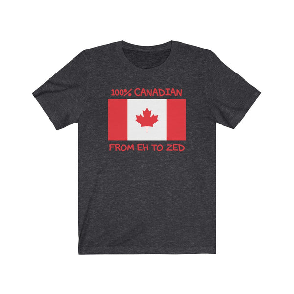 100% Canadian, From Eh To Zed-T-Shirt for Women - Canadian Fox