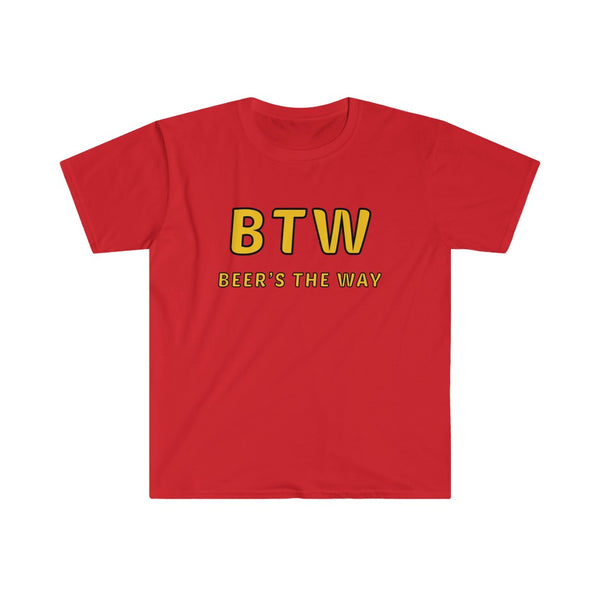 BTW : Beer's The Way-T-Shirt for Men - Canadian Fox