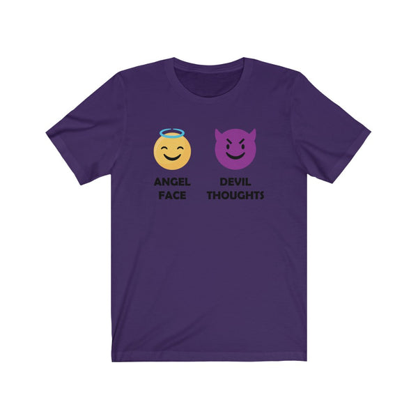 Angel Face, Devil Thoughts-T-Shirt for Women - Canadian Fox