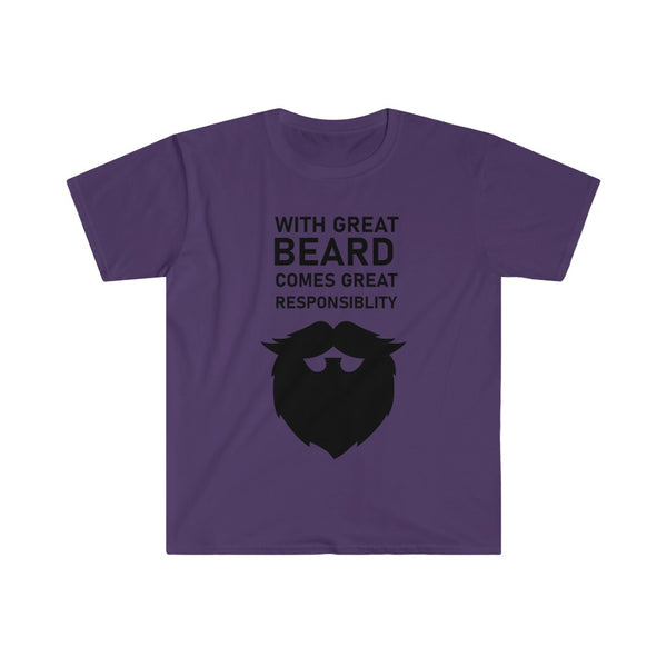 With Great Beard Comes Great Responsibility-T-Shirt for Men - Canadian Fox