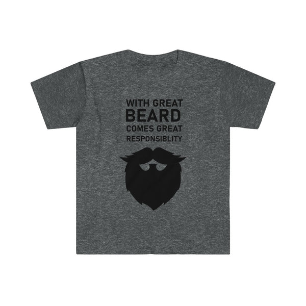 With Great Beard Comes Great Responsibility-T-Shirt for Men - Canadian Fox