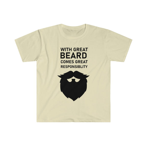 With Great Beard Comes Great Responsibility-T-Shirt for Men - Canadian Fox