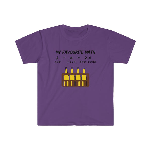Two + Four = Two-Four-T-Shirt for Men - Canadian Fox
