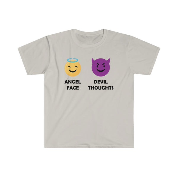 Angel Face, Devil Thoughts-T-Shirt for Men - Canadian Fox