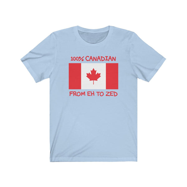 100% Canadian, From Eh To Zed-T-Shirt for Women - Canadian Fox