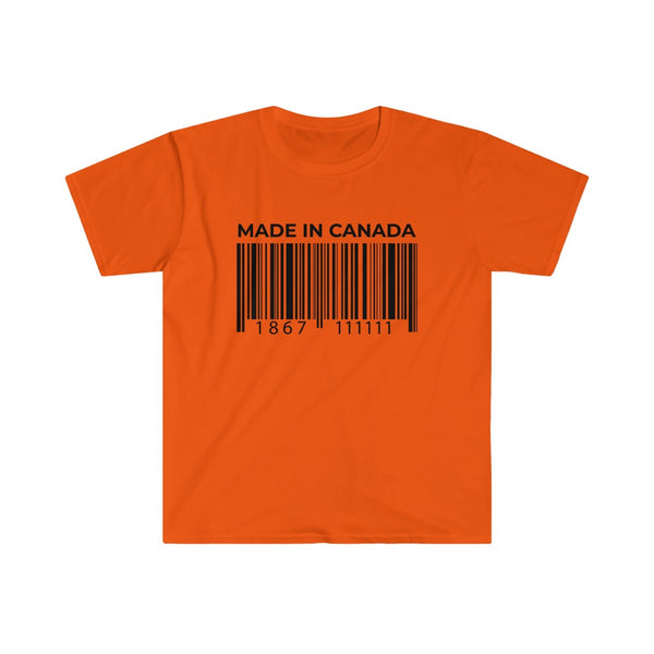 Canadian Barcode-T-Shirt for Men - Canadian Fox
