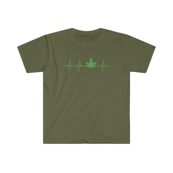 Weed Heartbeat-T-Shirt for Men - Canadian Fox