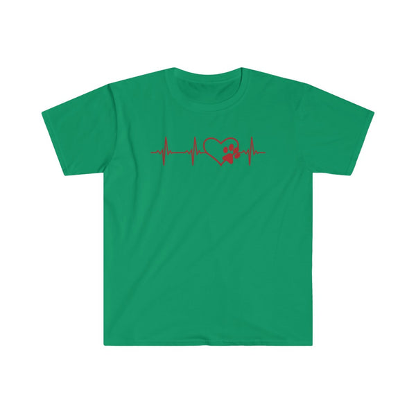 Paws Heartbeat-T-Shirt for Men - Canadian Fox