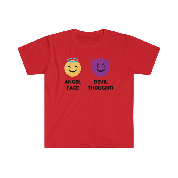 Angel Face, Devil Thoughts-T-Shirt for Men - Canadian Fox