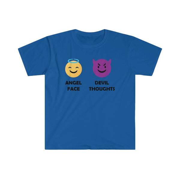 Angel Face, Devil Thoughts-T-Shirt for Men - Canadian Fox