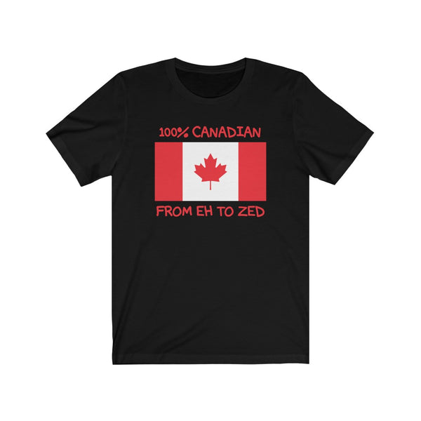 100% Canadian, From Eh To Zed-T-Shirt for Women - Canadian Fox