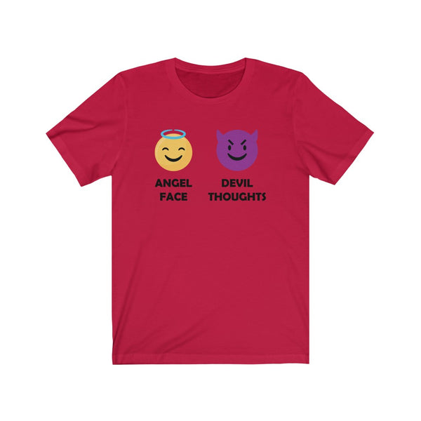 Angel Face, Devil Thoughts-T-Shirt for Women - Canadian Fox
