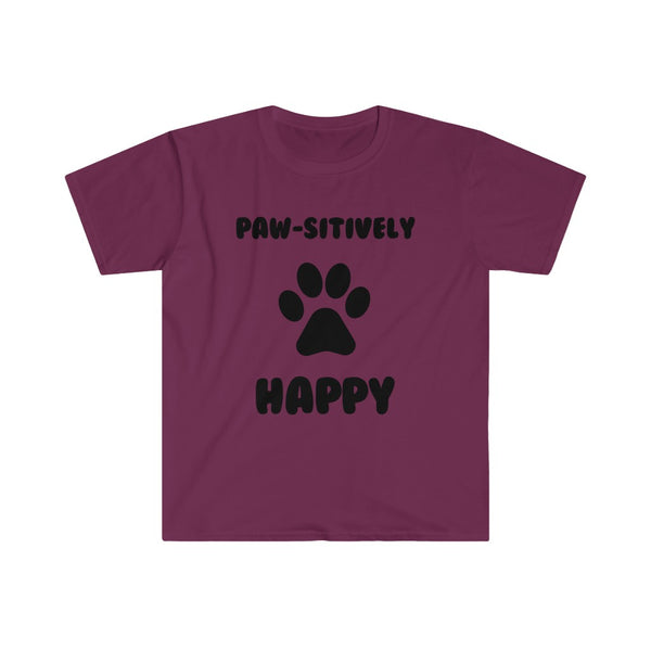 Paw-sitively Happy-T-Shirt for Men - Canadian Fox
