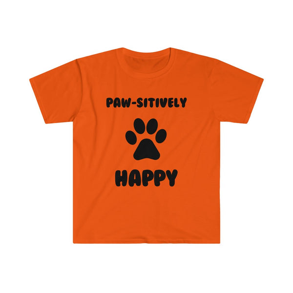 Paw-sitively Happy-T-Shirt for Men - Canadian Fox