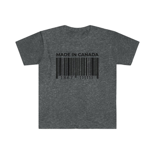 Canadian Barcode-T-Shirt for Men - Canadian Fox