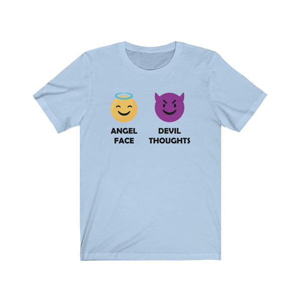 Angel Face, Devil Thoughts-T-Shirt for Women - Canadian Fox