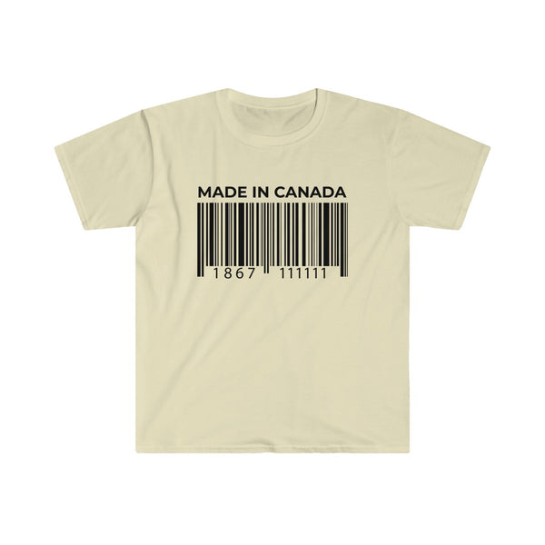 Canadian Barcode-T-Shirt for Men - Canadian Fox