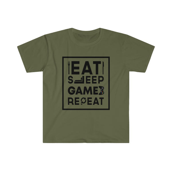 Eat, Sleep, Game, Repeat-T-Shirt for Men - Canadian Fox
