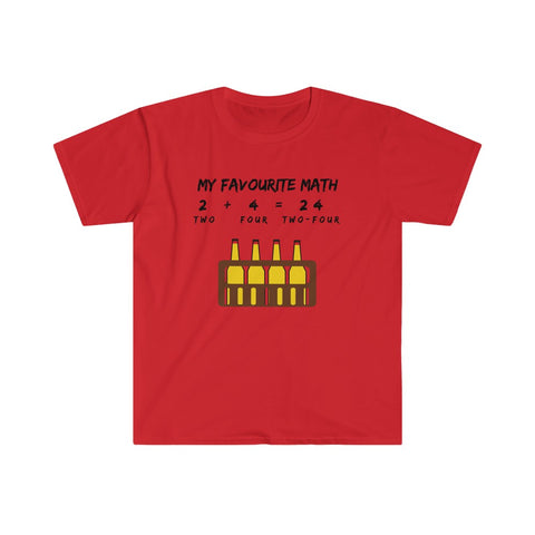 Two + Four = Two-Four-T-Shirt for Men - Canadian Fox