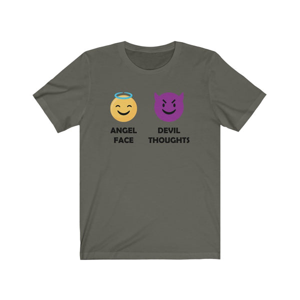 Angel Face, Devil Thoughts-T-Shirt for Women - Canadian Fox