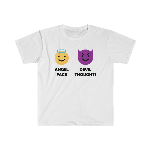 Angel Face, Devil Thoughts-T-Shirt for Men - Canadian Fox