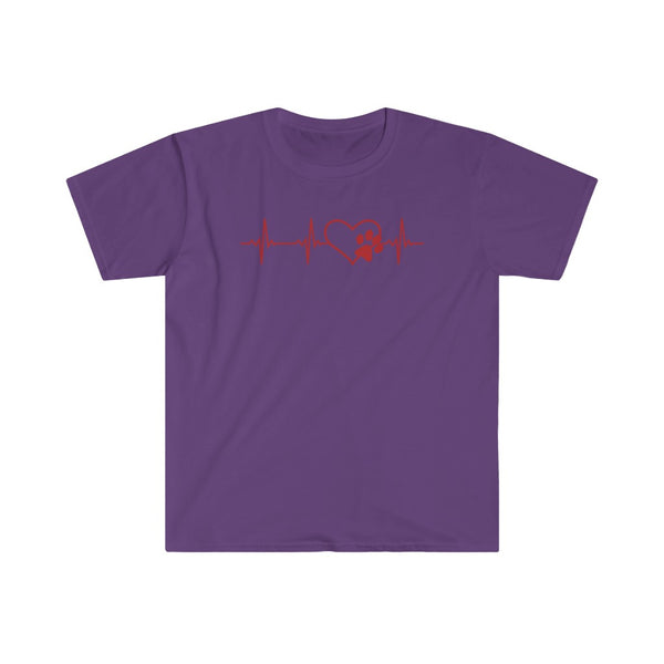 Paws Heartbeat-T-Shirt for Men - Canadian Fox