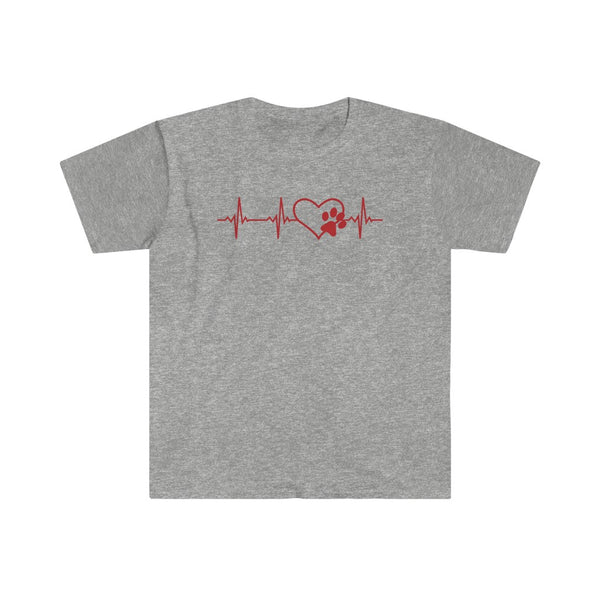 Paws Heartbeat-T-Shirt for Men - Canadian Fox