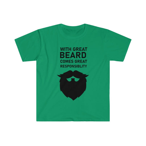With Great Beard Comes Great Responsibility-T-Shirt for Men - Canadian Fox