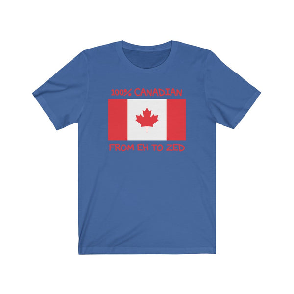 100% Canadian, From Eh To Zed-T-Shirt for Women - Canadian Fox