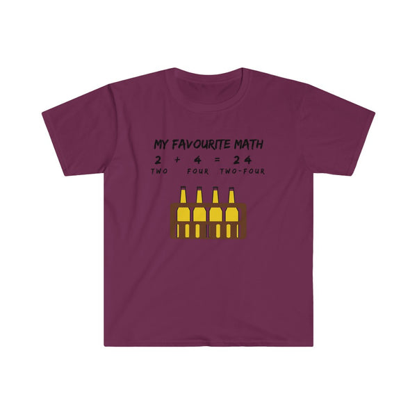 Two + Four = Two-Four-T-Shirt for Men - Canadian Fox
